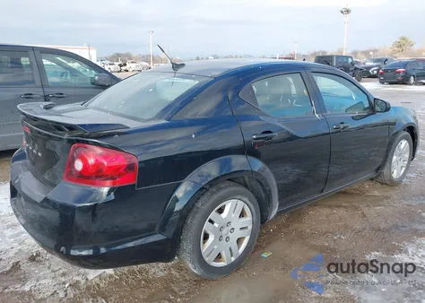 2013 Dodge Avenger Se из США, поврежденный, VIN 1C3CDZAB0DN567201